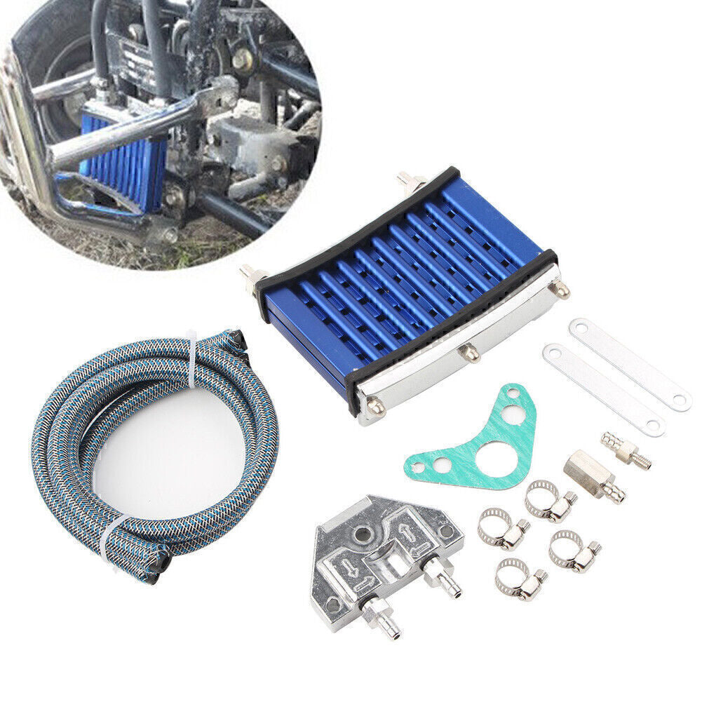 ya 5 8.7 Oil Cooler Cooling Radiator For 125cc 140cc 150cc Motor Dirt Pit Bike ATV Blue