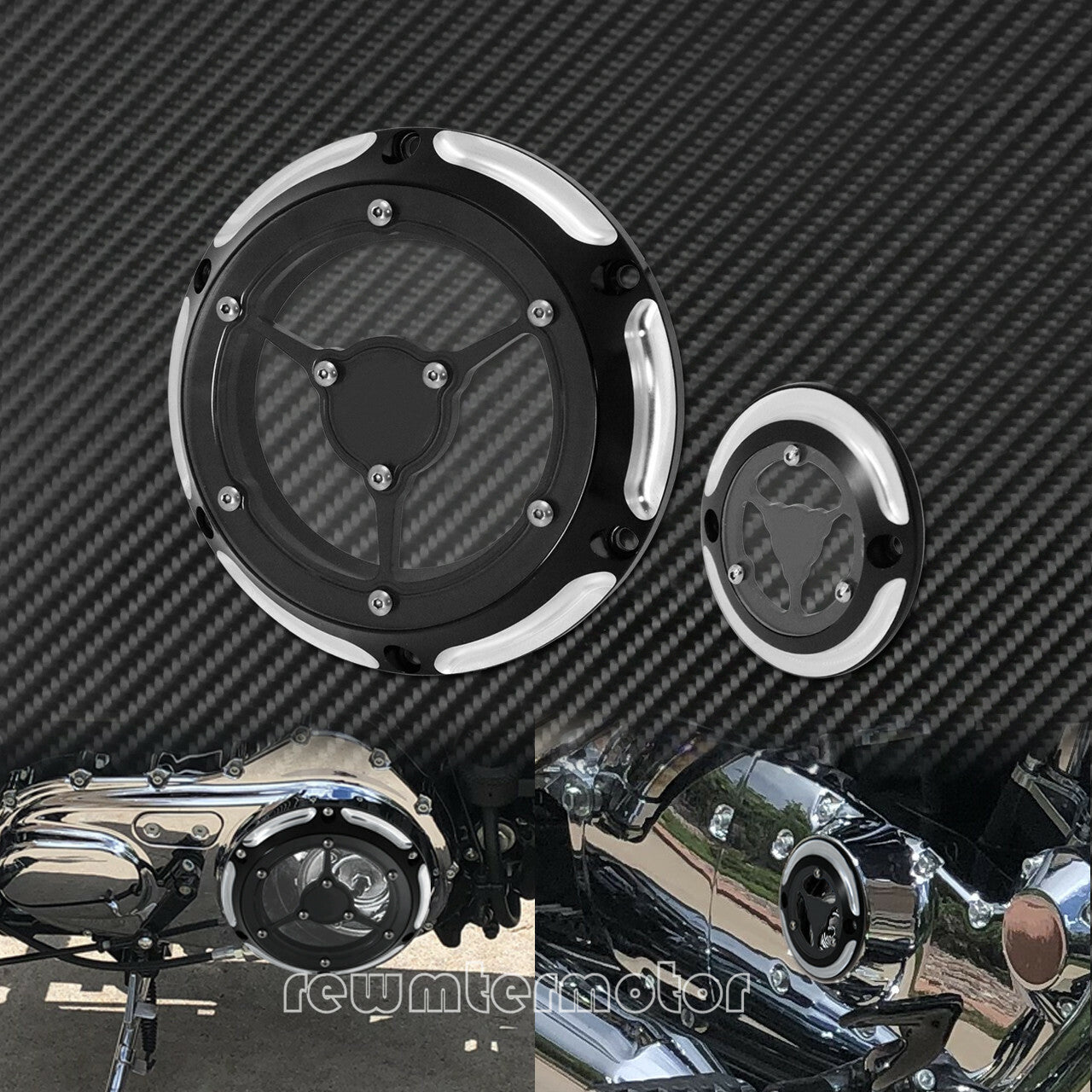 ya 1 7.4 Chrome 6 Holes Derby Cover Timing Timer Covers Fit for Harley Sportster 04-2017