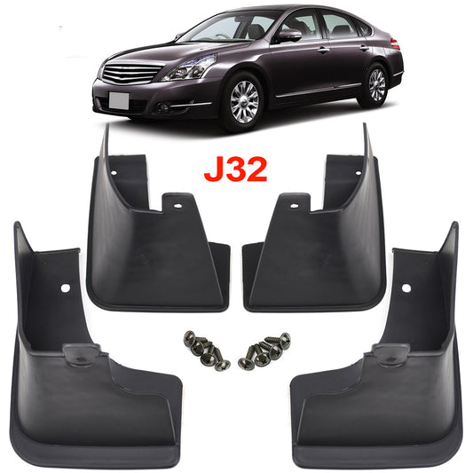 ya 7 6.10.2 4x Front Rear Mud Flaps Splash Guards Mudguards for Nissan Maxima J32 2008-2013