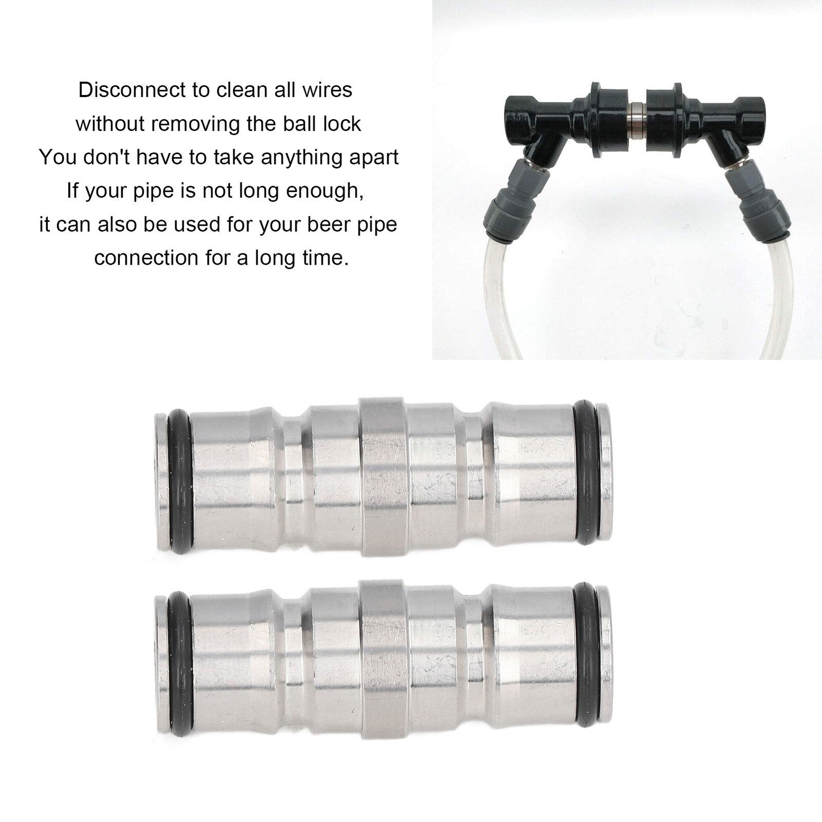 ya 26 2 Pcs Homebrew Beer Keg Lock Post Connector Stainless Steel Quick 