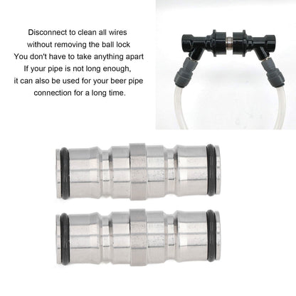 ya 26 2 Pcs Homebrew Beer Keg Lock Post Connector Stainless Steel Quick 