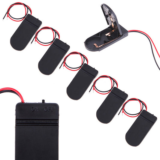 1/5/10/20x CR2032 Battery Holder Case 3V Button Coin Cell Box with On-Off Switch
