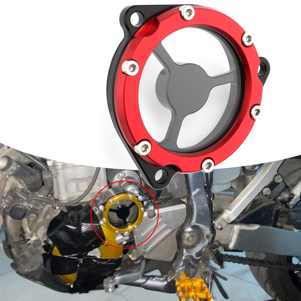 ya 3 6.23 1x Red Starter Idle Gear Cover Guard for Suzuki DRZ400/400E/400S/400SM LTR450