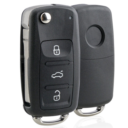 ya 5 8.7 Flip Car Key Fob Remote Case Shell 3 Button for VW Transporter for Golf Mk6 Cab Plus