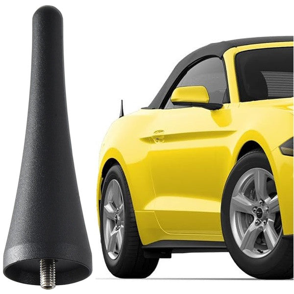 ya 3 6.25 Aluminum 3.8 Short Stubby Antenna Mast Fits 2010-2014 for Ford for Mustang AM/FM Radio