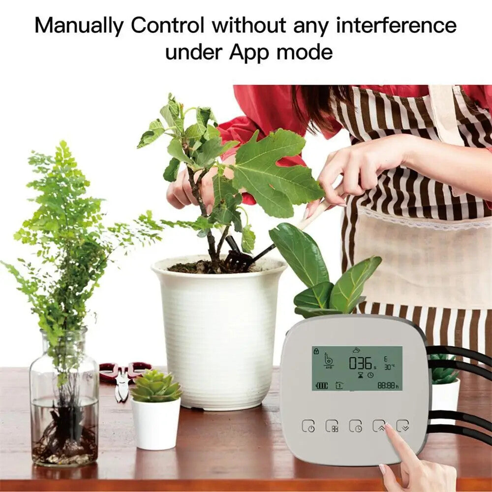 ya 14 hargeable Sprinkler Timer Automatic Watering Droplet Double Pump Watering