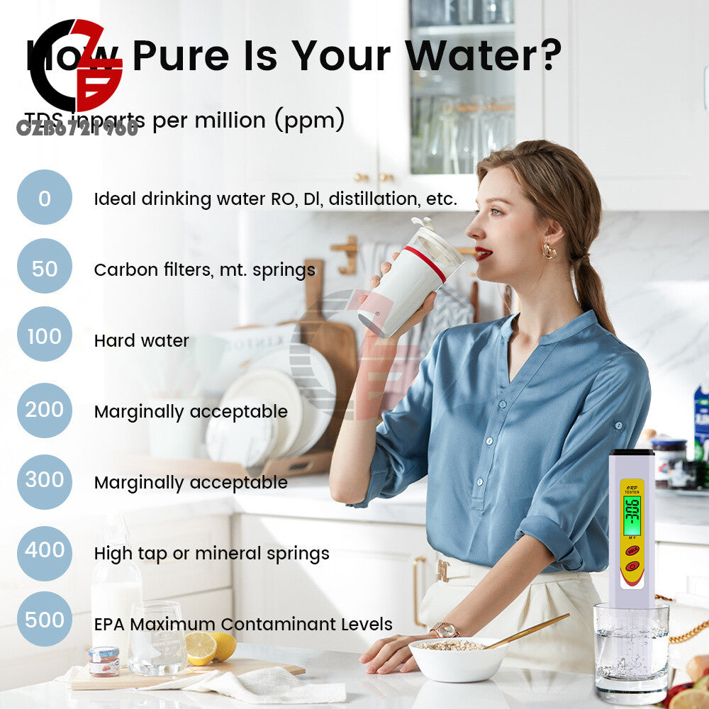 ya 26 Portable ORP Meter Water Quality Test Meter Pen Oxidation Reduction Redox Meter