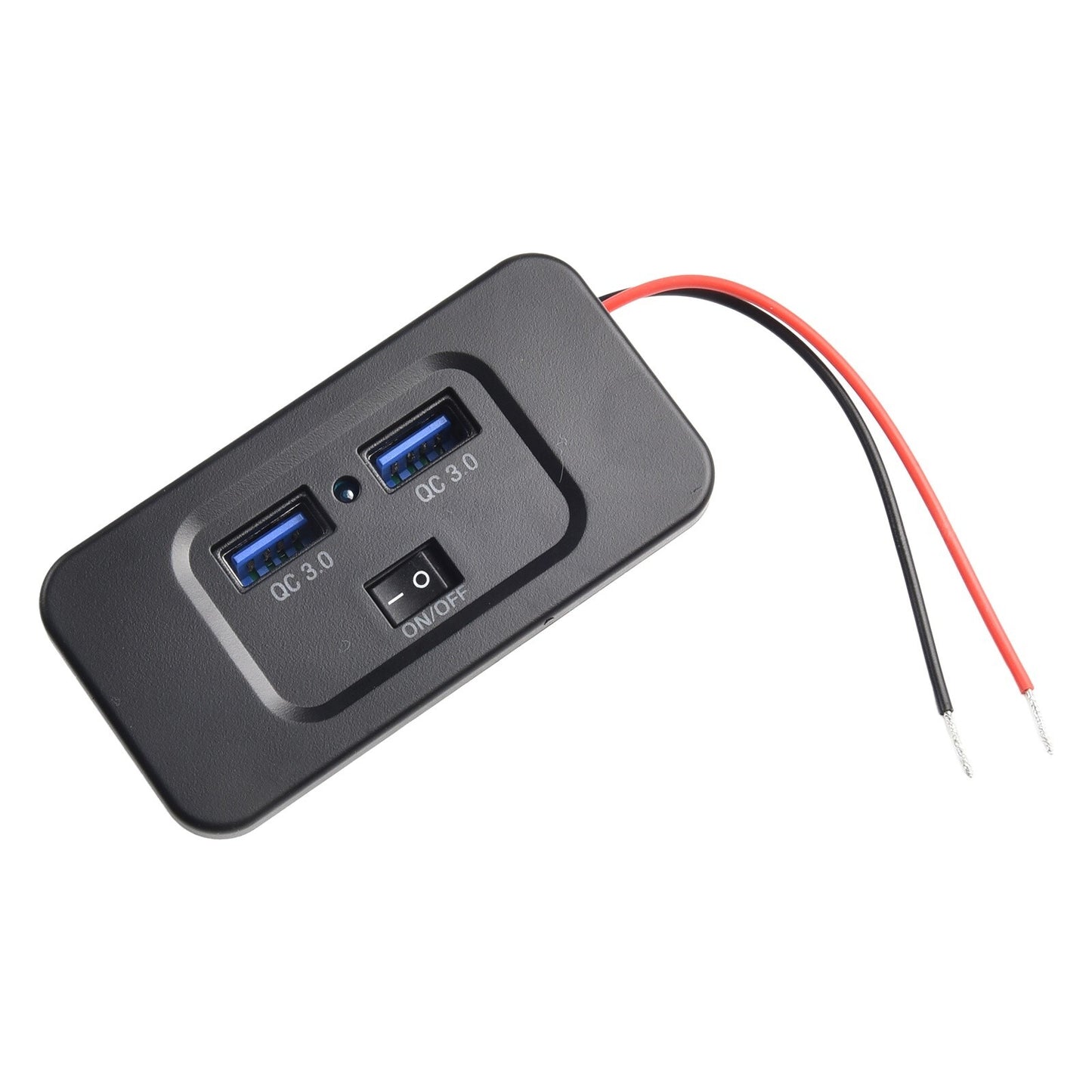 ya 5 8.7 12V/24V Panel Mount Car Fast for Charger Socket with Dual USB Quick Charge 3 0