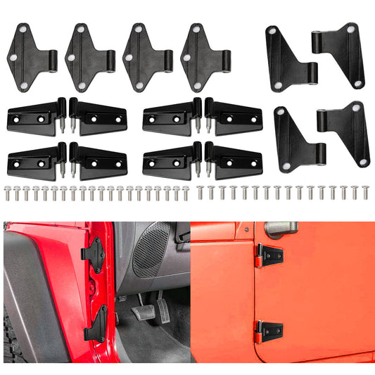 ya 11 6.6 16 pcs/set for Wrangler JK 2007 2008 - 2018 body door hinge replacement