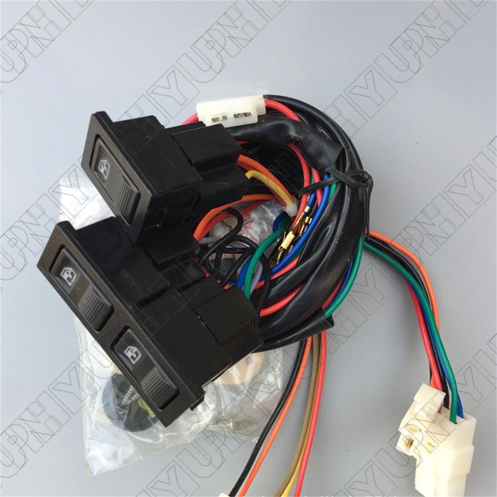 ya 13 12V Universal 3 Remote Switch Kit Door Lock Power Window Fit For Front Two Doors