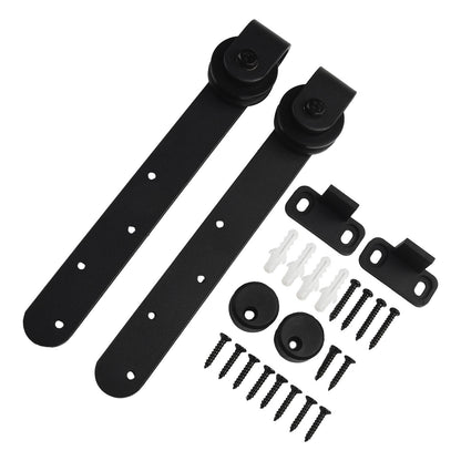 ya 14 Sliding Barn Door Hardware Kits For Cabinet Doors Rail Set Smooth Silent