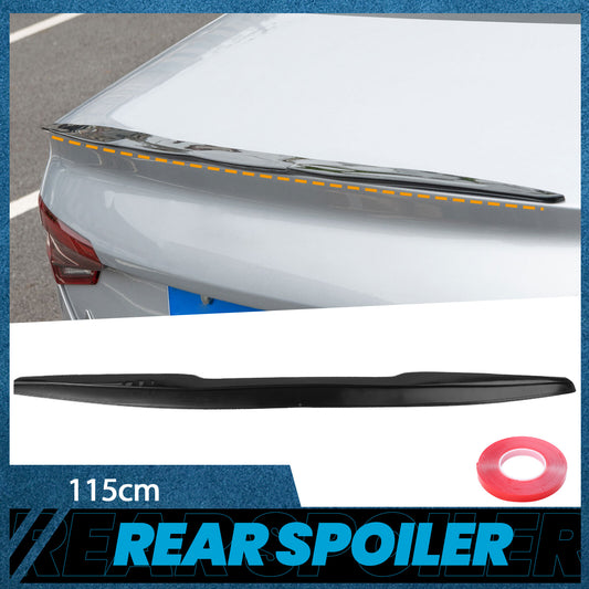 ya 3 6.25.3 45 115cm Universal Car Rear Roof Lip V-Style Spoiler Tail Trunk Wing Closs Black