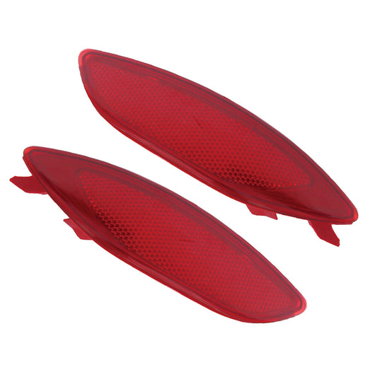 ya 27 6.21 2 Rear Bumper Reflectors for 2012-2016 for Hyundai Accent i25 Left and Right Red