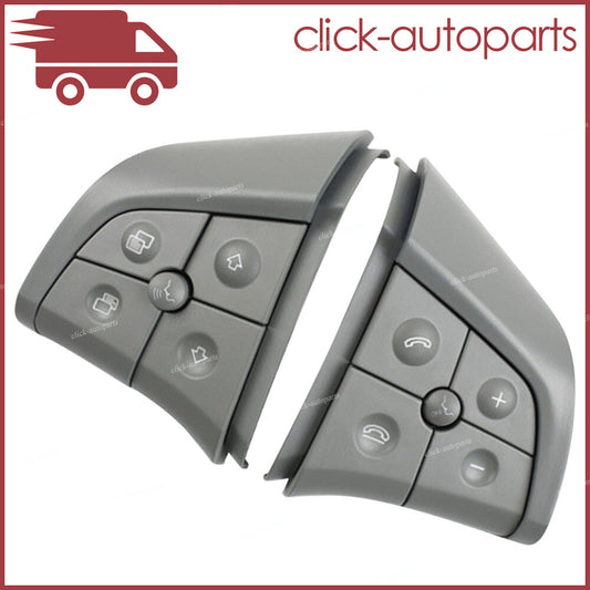 ya 13 2X Steering Wheel Control Switch 5 Button Gray for Mercedes-Benz W164 W251 W245