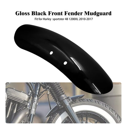 ya 5 8.7 Vivid Black Front Fender Mudguard Cover Fit for Harley Forty Eight 48 1200 10-22
