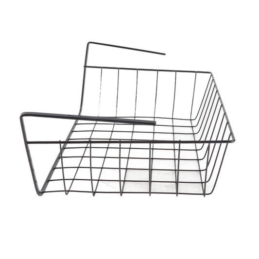 ya 25  M Black Under Shelf Storage Basket Multipurpose All Metal Under Shelf Wire