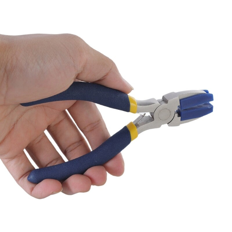 ya 25 Flat Nose Pliers Plus 2 Replacement Plastic Jaws for DIY and Craft Projects