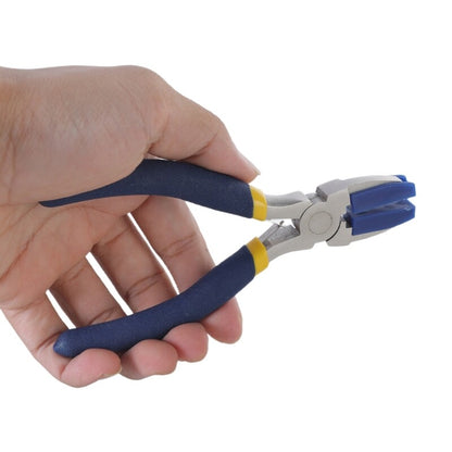 ya 25 Flat Nose Pliers Plus 2 Replacement Plastic Jaws for DIY and Craft Projects