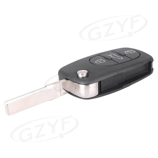 ya 10 5.28 Remote Key Fob Shell Case Keyless 3 Buttons Cover Fit for Audi A2 A3 A4 A6 A8 TT Car