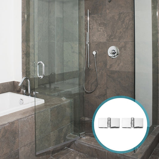 ya 11 6.6 2 Pcs Zinc Alloy Glass Door Hinge Bath Screen Shower Doors Replacement