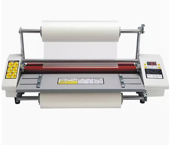17.5  A2 Roll Laminator Four Roller Hot Cold Laminating Machine for 440mm paper