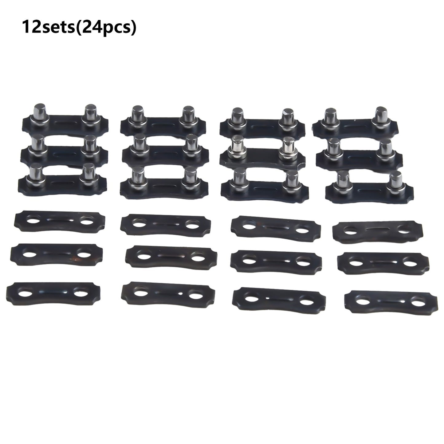 ya 17 Advanced Chainsaw Chain Repair Kits 12 Sets 3/8 LP 050 Links with Tie Straps