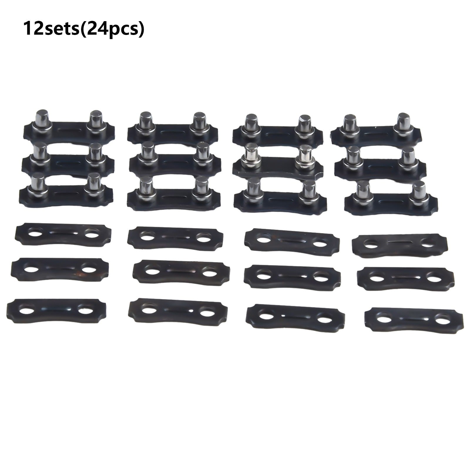 ya 17 Advanced Chainsaw Chain Repair Kits 12 Sets 3/8 LP 050 Links with Tie Straps