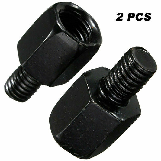 ya 3 6.25 Mirror Black 10mm-Motorcycle Wing Male To 8mm Female Alu for Minium Adaptor-M10 New