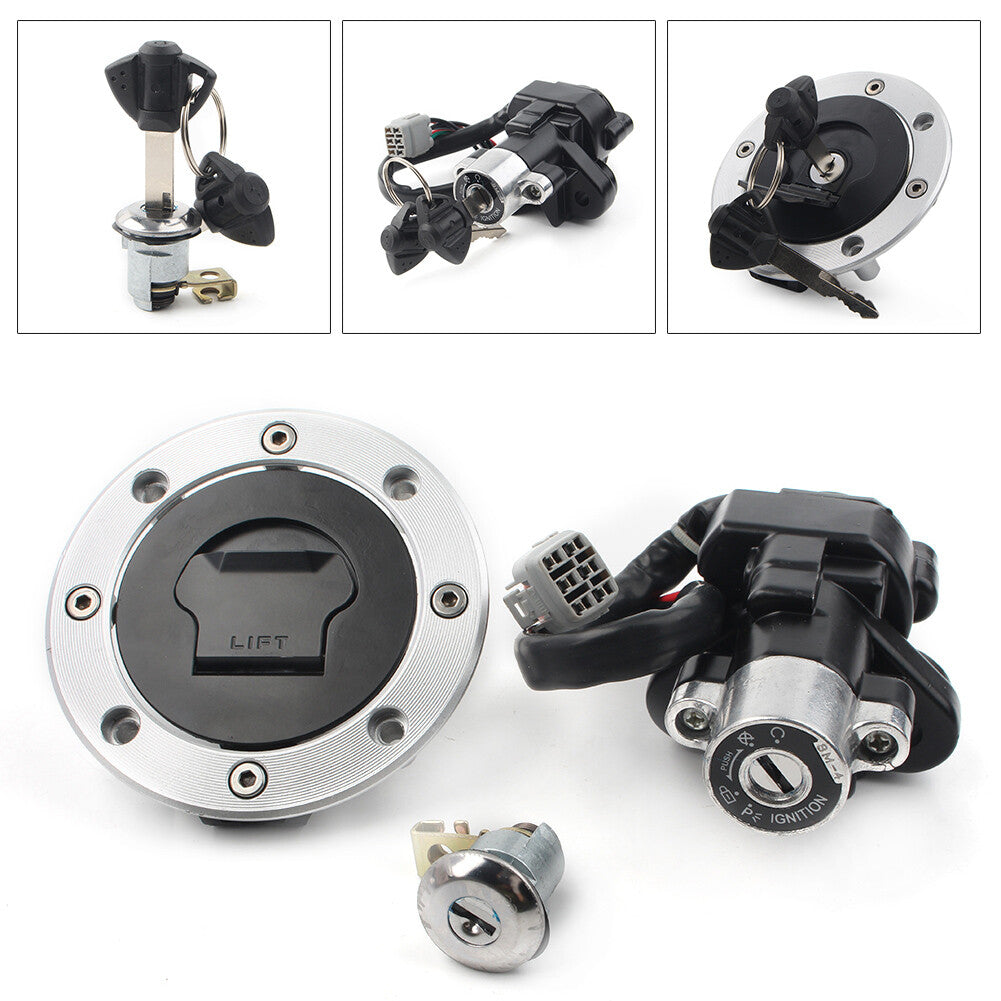 ya 4 6.22 for Suzuki VStrom1000/DL1000 2002-2009 1x Ignition Switch Fuel Gas Cap Lock Set