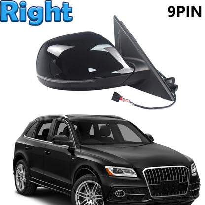 ya 5 8.7 Side Mirror Power Fold Heated Turn Signal Lamp 9 Pin Right for Audi Q5 2009-2015