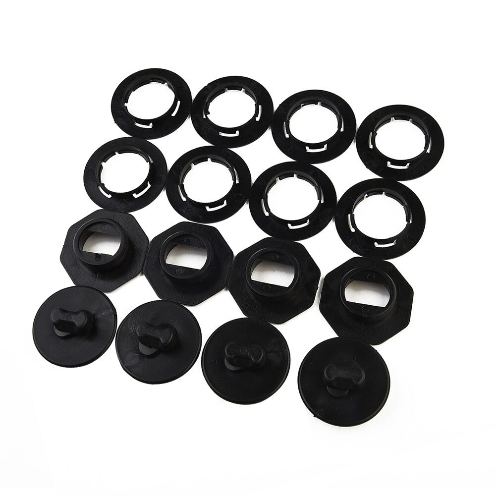 ya 5 8.7 4 Set Universal Car Floor Mat Clips Retainer Carpet Fixing-Clamps Holders Black