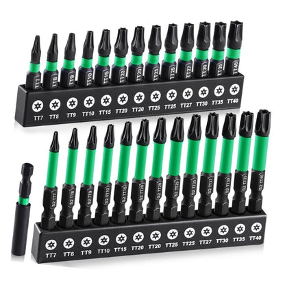 ya 26 27Pcs Steel Adapter Driver Bits Screwdriver Bit Tool For Multiple Surfaces