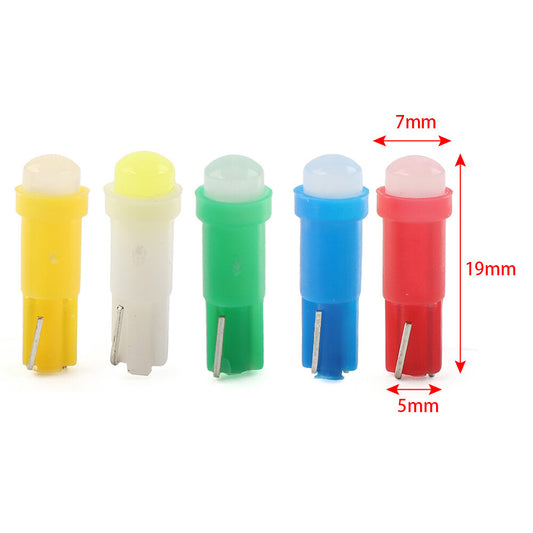 ya 4 6.21 Car Instrument Bulb Indicator T5 1 SMD Light Dashboard Gauge Lamp Wedge Bulb