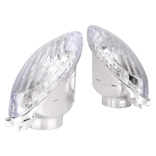 ya 5 6.16.2 2pcs Clear Turn Signals Light Indicators Lens Fit for Suzuki Hayabusa GSXR1300 08-10