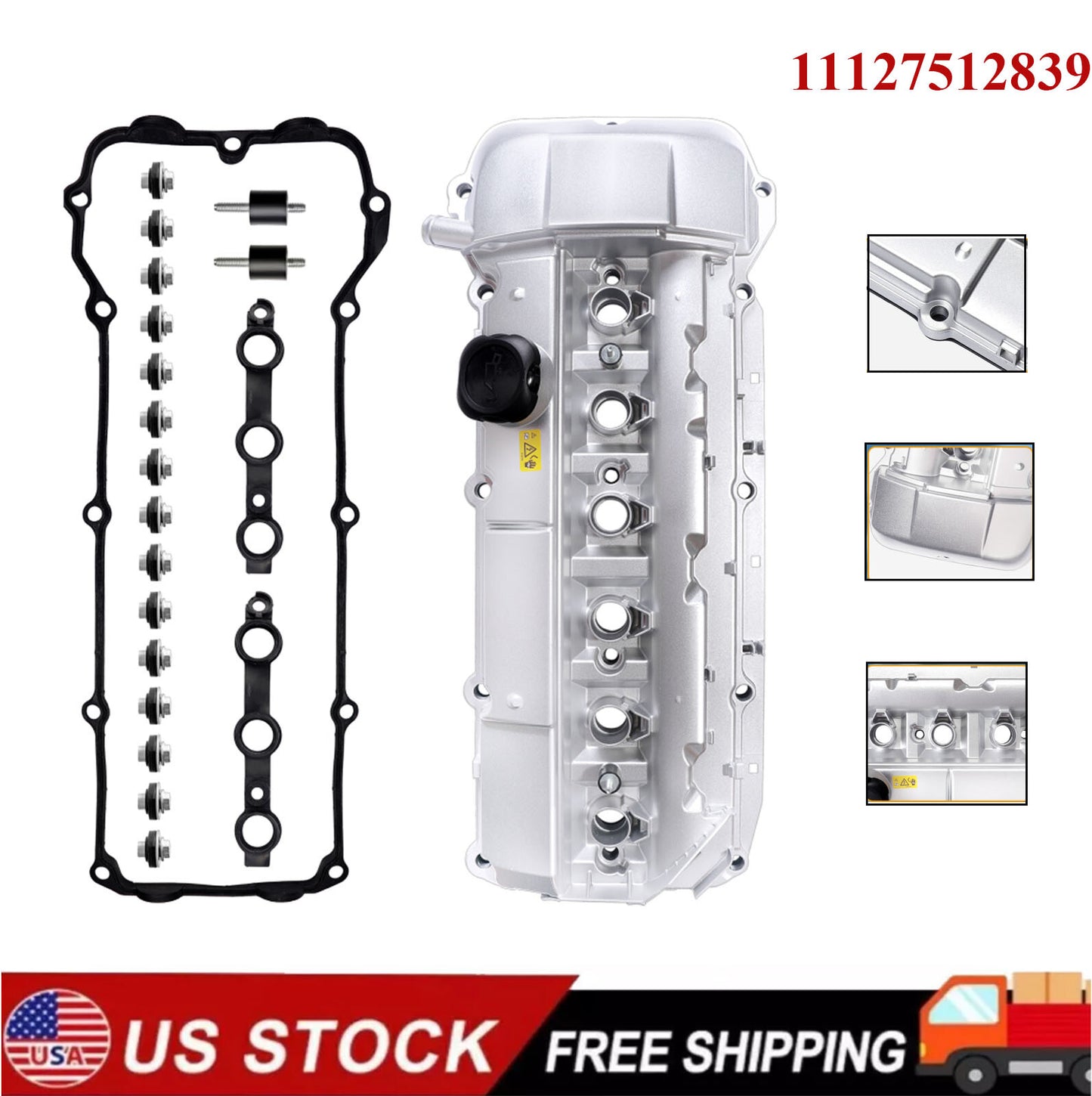 ya 11 6.5 for BMW 325i 330i 530i X3 X5 E46 E39 Engine Valve Cover w/ Gasket High Quality