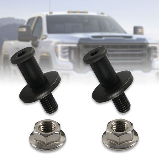 ya 9 6.5 2X Tail Gate Tailgate Latch Striker Bolts For 99-2006 for Chevy for Silverado for GMC for Sierra