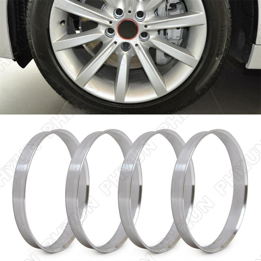ya 1 7.3 Wheel Hub Centric Rings 72.6mm to 74.1mm Dia Adapter Aluminum Alloy 4Pcs for BMW