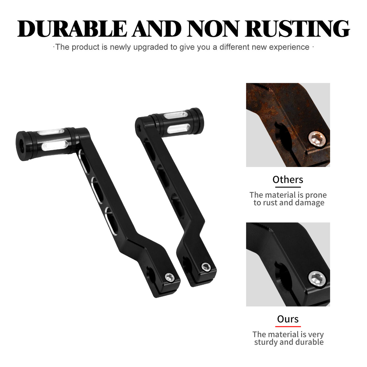 ya 5 8.7 Shifter Peg w/ Heel Toe Shift Lever for Harley Softail Electra Road Glide 86-23