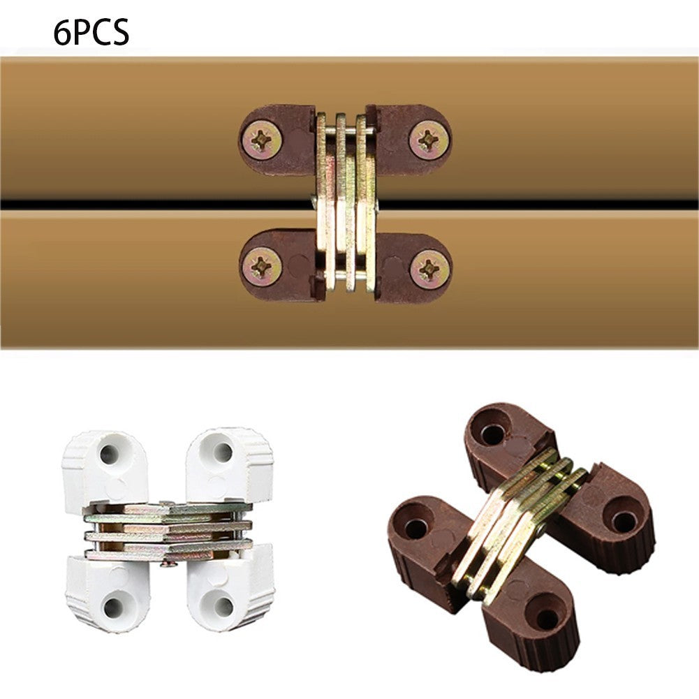 ya 15 10.20 Invisible Cross Hinge Concealed Cabinet Cupboard Wooden Boxes Hinges 0-180Degree
