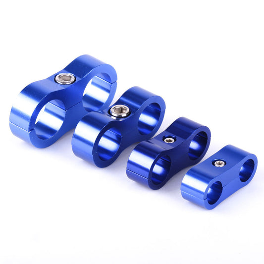 ya 2 7.16 4-pack AN6/AN8/AN10 braided hose separator wire clamp fastener fuel line