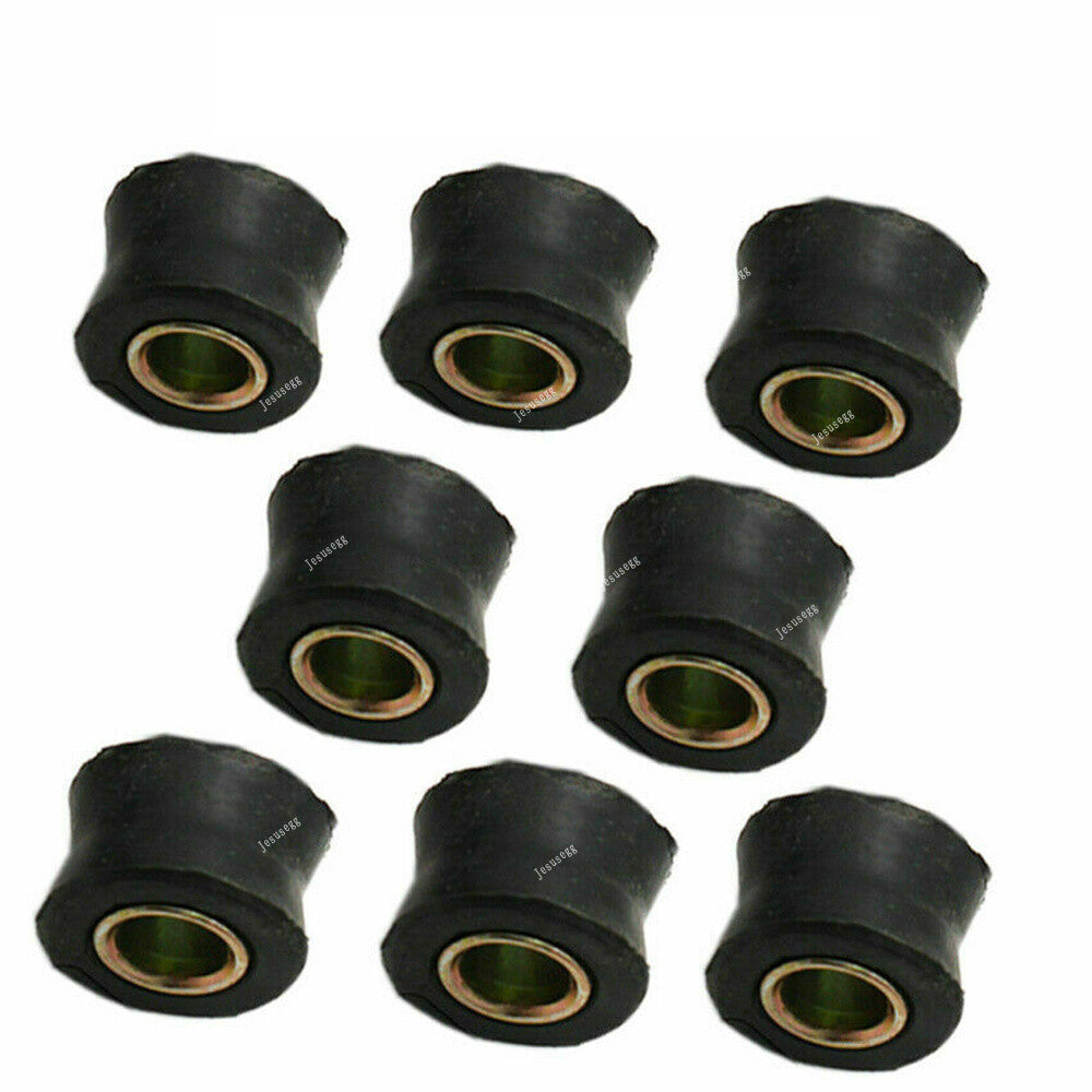 ya 5 8.7 8Pcs 10mm Motorcycle Bike Rear Shock Absorber Bushinmgs Spare Part Rubber Ring