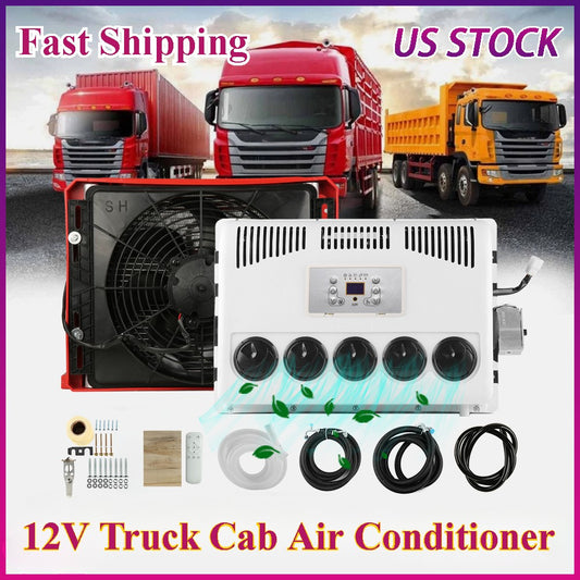 ya 1 7.7 12V Car Caravan RV Truck Split A/C For Engineering Bus Universal Air Conditioner