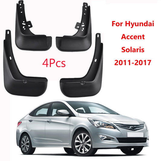 ya 7 6.10.2 Set Mudguards for Hyundai Accent Car Fender mud flaps Splash Guards 2011-2018