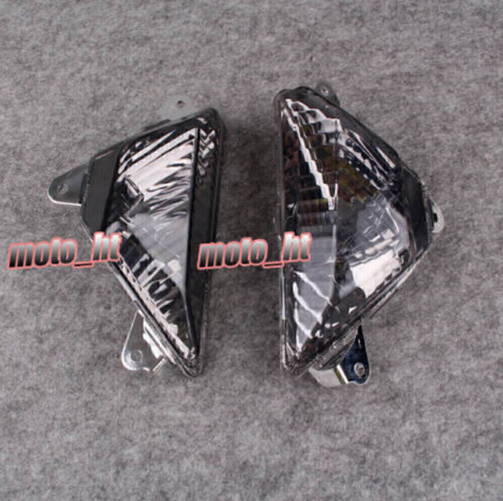 ya 5 6.16.2 Fit for Kawasaki 2013 2014 ZX-6R ZX636 Clear Motor Front Turn Signal Lenses Cover