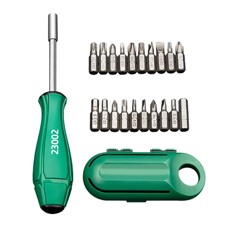 ya 26 Comprehensive 20Piece Ratchets Screwdriver Kit for Easy Furniture Assembly