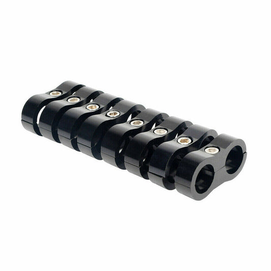 ya 2 7.16 8Pcs Hose Separator Clamp Fitting Adapter Connector 12AN AN12 Oil Fuel Hose Line