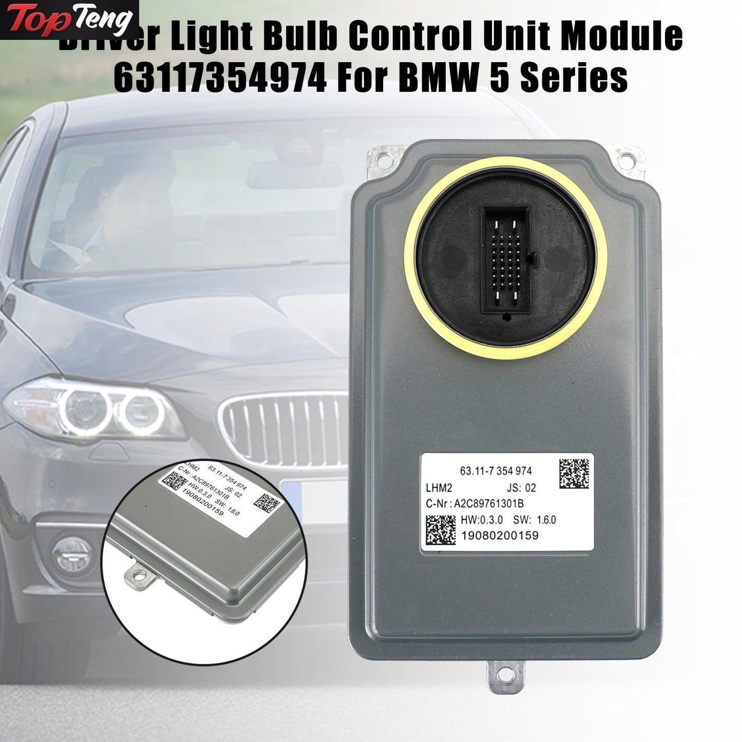 ya 1 8.5.1 Driver Light Bulb Control Unit Module 63117354974 For 5 Serie