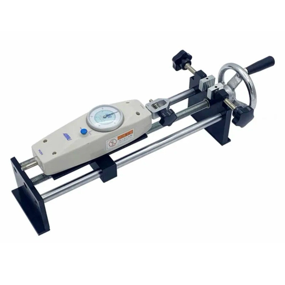 Hand-Cranked Horizontal Gauge Test Stand Push-Pull Force Meter Spiral Rack