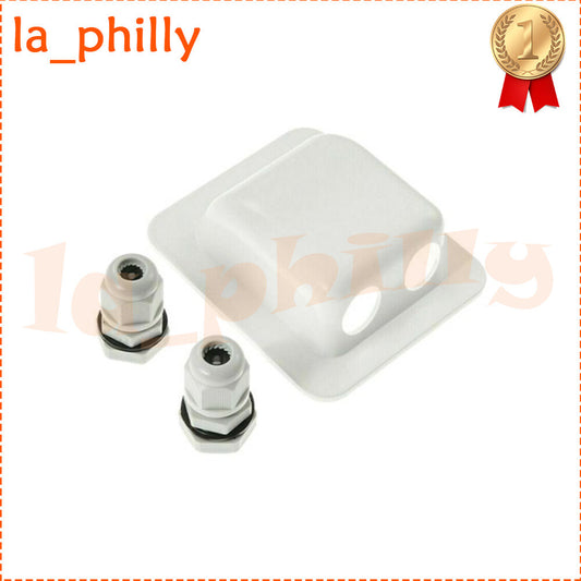 ya 1 7.9 For RV Yacht Camper Caravan Boat Solar Panel Roof Wire Entry Double Hole | White