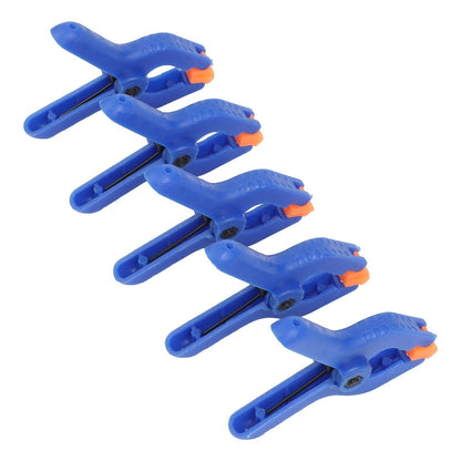 ya 14 10 - 2 Heavy Duty Plastic Spring Clamps Craft Woodworking Grip Clips DIY Tools